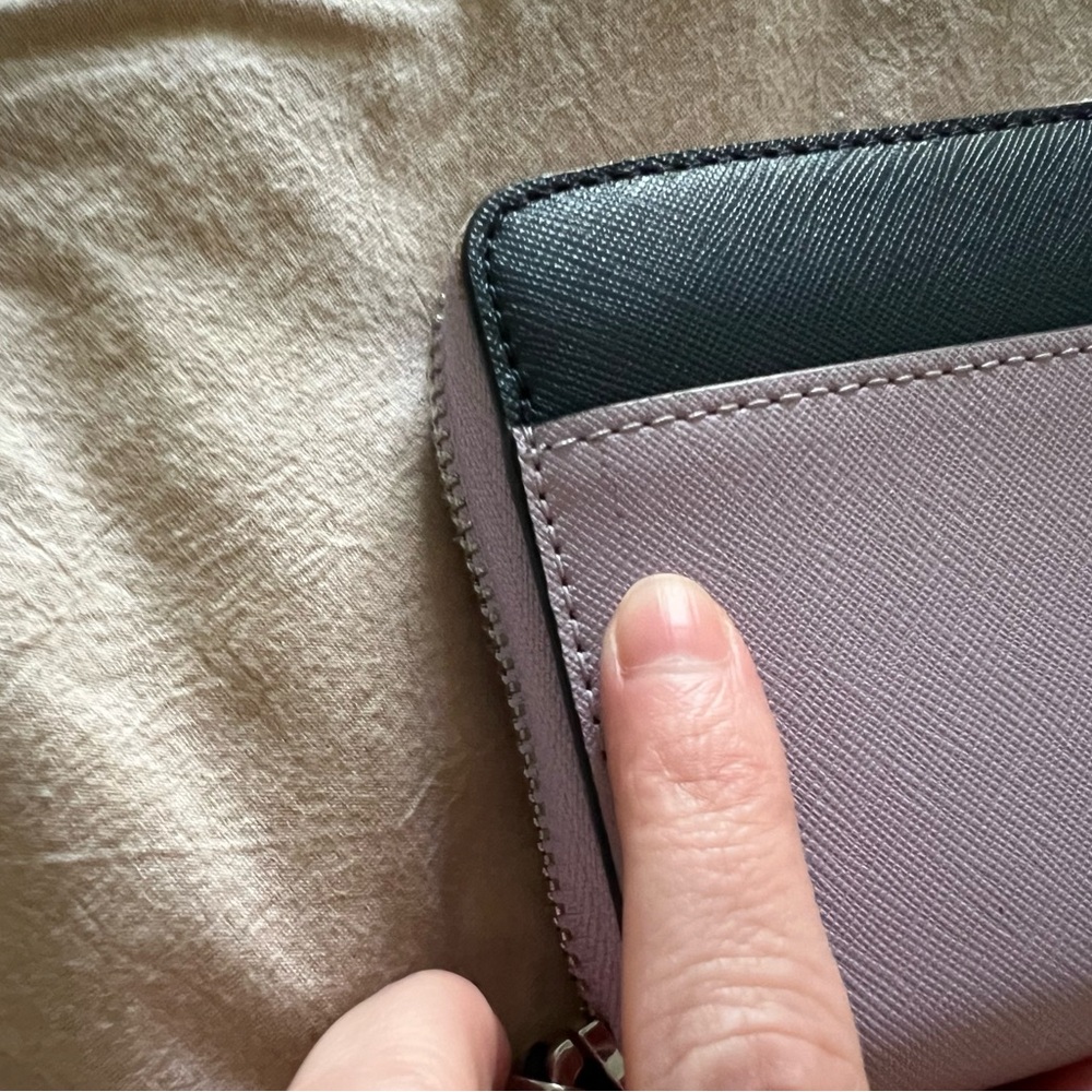 Kate Spade navy and purple wallet - Picture 3 of 7